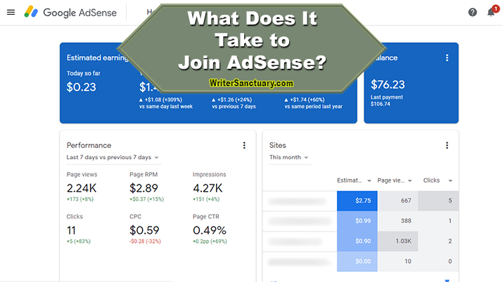 Content to Join AdSense