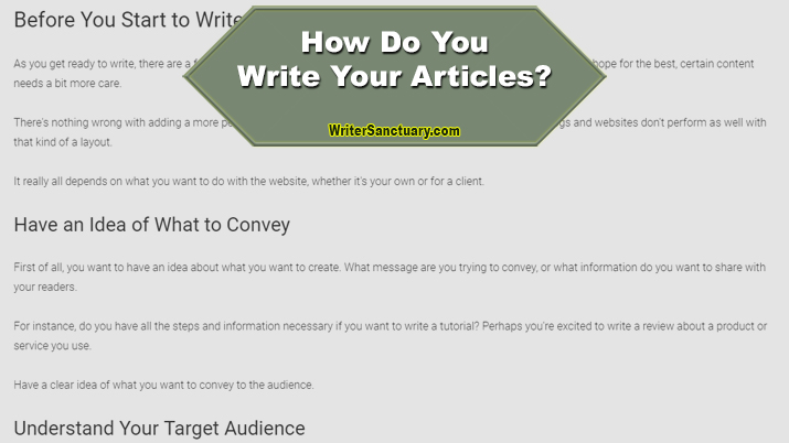 Write an Article