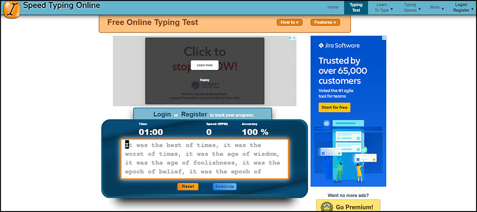 Speed Typing Online