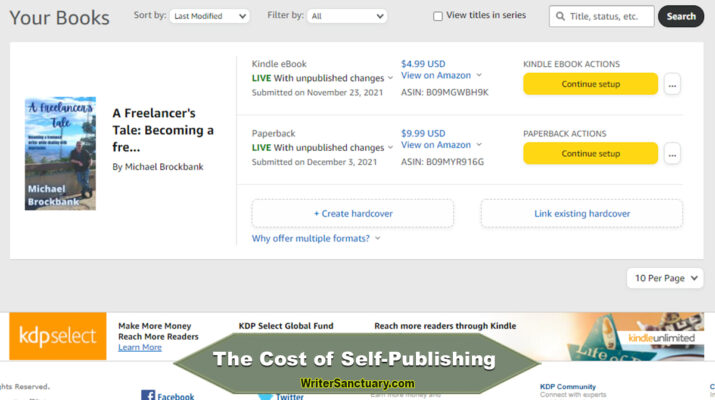 Cost to Self-Publish