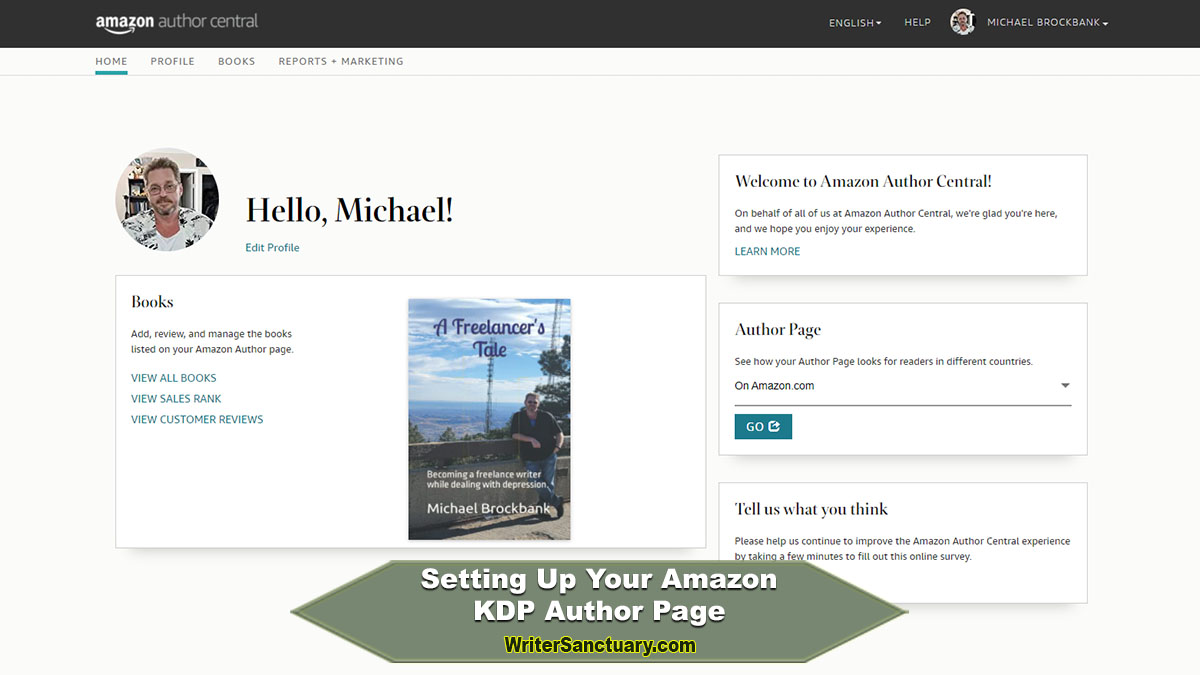 Setting Up KDP Author Central