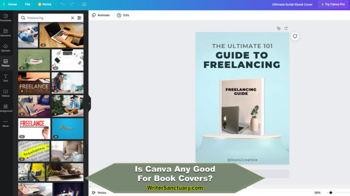 Making an eBook Cover with Canva
