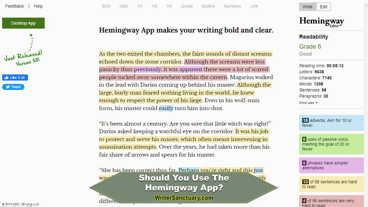 Using the Hemingway App